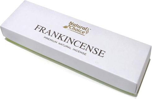Frankincense Premium Natural Incense Gift Box with Incense Burner - Low Smoke, 100% Natural, No Chemical Dipping