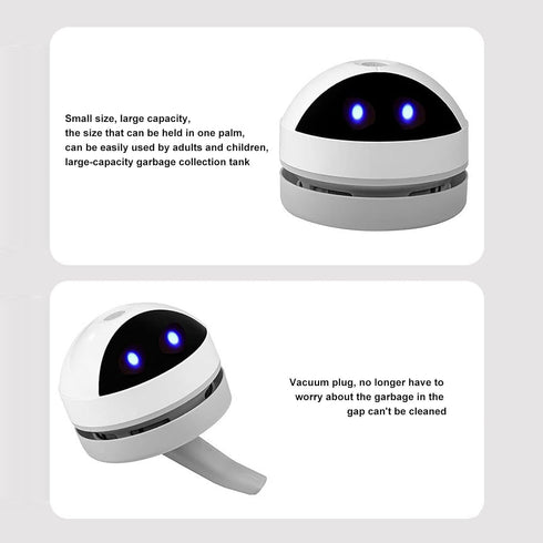 Desktop Vacuum Cleaner, Mini Handheld Portable Detachable Vacuum for Cleaning Eraser Crumbs and Dust