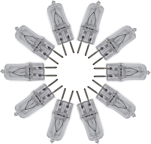 lumenivo Microwave Light Bulbs - 120v 20w GY6.35 T4 Halogen Oven Light Bulb, 10 Pack