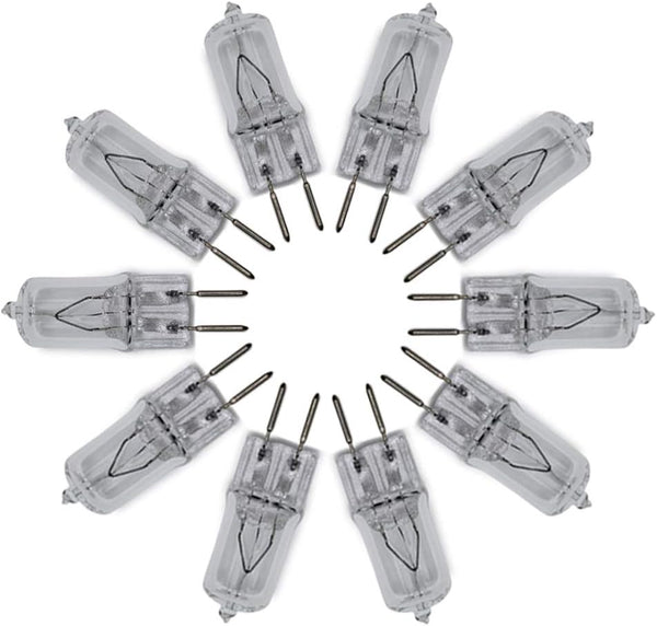 lumenivo Microwave Light Bulbs - 120v 20w GY6.35 T4 Halogen Oven Light Bulb, 10 Pack