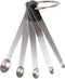 Measuring Spoons Set of 5, Tiny Stainless Steel Measuring Spoons with Black Silicone Handle for Dry or Liquid
