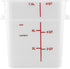 Carlisle FoodService Products Square Food Storage Container, 8 Quarts, Stackable Design for Catering, White