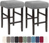 LIULIWEIFA Bar Stool Covers Rectangle Set of 4/2/1 Saddle Bar Stool Covers Slipcover