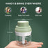 Electric Garlic Chopper Mini, Garlic Masher Mincer with Peeler and Spoon, 250ML/8.5FL OZ, Green