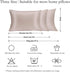 Silk Pillowcase for Hair and Skin 2 Pack - 100% Mulberry Silk Hypoallergenic Soft Breathable with Hidden Zipper