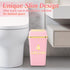 4 150 Counts Bathroom Trash Can with Lid Gallon Pink Trash Can Bedroom Trash Can Small Garbage Can with Trash Bags