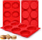 Muffin Top Pan, Silicone Egg Molds for Breakfast Sandwiches, 3" Round Silicone Egg Pan for Baking Tarts and Corn Bread