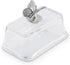 2-Piece Arthur Court Glass Butter Dish with Lid Butterfly Knob | Classic Design Covered Butter Keeper | Covers