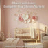 3D Mverse Paper Flowers Decorations for Wall, Pre-Assembled Large Floral Decorations for Baby Girl Nursery Wall
