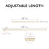 Design House 564179 Classic Adjustable Shower Rod for Bathroom 36 to 63-inch in Bone
