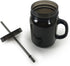 Black Mason Jar 20 Oz Double Wall Acrylic Cup with Straw - 2 Pack