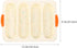 PRETYZOOM Silicone Baguette Mold, Non-stick French Bread Baking Pan, Household Bread Mould, Multipurpose Baking Tool