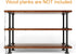 MUZIK 3-Tier Industrial Pipe Table Leg Set - Rustic Iron Pipe Shelves for Shoe Rack, Kitchen Rack, Storage Organizer