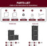3-Cube Closet C&AHOME Cube Storage Organizer with Doors, Shelves, DIY Plastic Modular Bookshelf, Clothes Storage