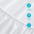Twin Mattress Protector Waterproof 2 Pack, Soft Noiseless Coverage Fitted Sheet Twin with Deep Pocket up to 14", Easy