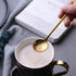 Gold Plated Stainless Steel Espresso Spoons, Pack of 6, lyfLux Mini Teaspoons Set for Coffee, Dessert, 5.3 Inch
