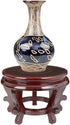 Rluii (5.5 inches 3.9 inches Chinese Display Stands Hand-Crafted Rosewood Oriental Vase Stand accessories Decor / Fish