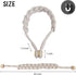 BEL AVENIR Curtain Tiebacks - Magnetic Woven Curtain Holdback Drapery Tie-back, Blush, 2 Pack