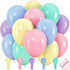 100 Pastel Balloons for Parties 10 Inch Latex Decorations for Easter or Rainbow Supplies - Blue, Purple, Yellow,