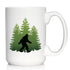 Bigfoot Coffee Mug, Funny Sasquatch Gifts, Large 15oz White Ceramic Mug