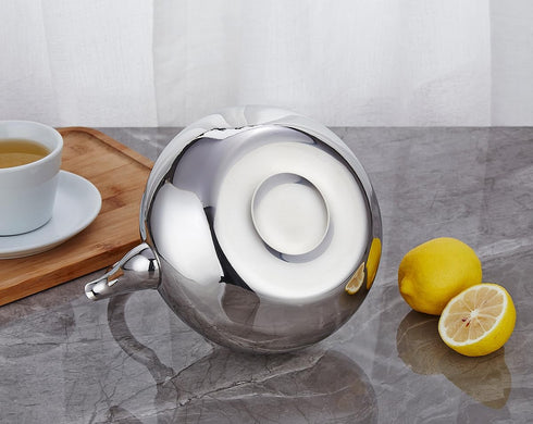 SANQIAHOME Stainless Steel Teapot with Removable Infuser, 71 oz (2000ml) Thickened Stovetop Tea Maker