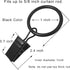 44 Pack Metal Curtain Rings with Clips, Drapery Clips with 1 in I D, Fits 6/8 in Curtain Rod, Black