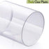 6 Pack Qtip Holder Dispenser for Cotton Balls, Swabs, Pads - Clear Plastic Apothecary Jar Set