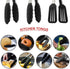 9 Inch Small Kitchen Tongs, Set of 3 Silicone Cooking Tongs with Stainless Steel Handle