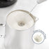 Powerful Milk Frother Handheld Foam Maker, Mini Whisk Drink Mixer for Coffee, Cappuccino, Latte, Matcha, Hot Chocolate, No Stand, Dark Orchid by New England Stories
