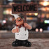 AUNMAS French Chef Welcome Board Decorative Figurine, Chef Figures Statue for Home Bar Coffee Shop Decor