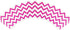 Wrapables Standard Size Chevron Cupcake Wrappers, Set of 20, Hot Pink