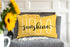 4TH Emotion Hello Sunshine Pillow Cover, Farmhouse Yellow Lumbar Cushion Case, 12x20 Inches