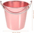 Metal Ice Bucket Pails for Beer & Wine, 1.25L Aluminum Alloy Cooler Bucket with Ice Tongs