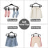 Black Velvet Hangers Clips, 20 PCS Non-Slip Clips for Suit Pant Skirt Hanger