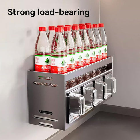 ANQIA (5 Kitchen Spice Rack Wall Mount Hanging Seasoning Box Over Stove Hanging Shelf Seasoning Jar Organizer for Sugar