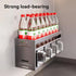 ANQIA (4 Kitchen Spice Rack Wall Mount Hanging Seasoning Box Over Stove Hanging Shelf Seasoning Jar Organizer for Sugar