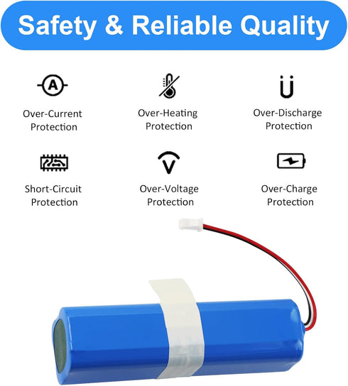 MULS 5600mAh Vacuum Battery for HONITURE Q6 Robot Vacuum Cleaner Accessories, 14.4V Spare Parts