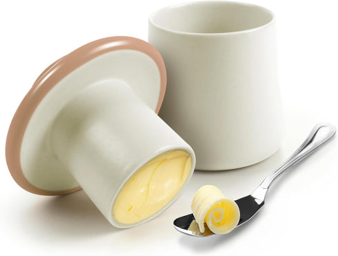 Genuine Fred FORAGE Mushroom Butter Storage Container, Unique Kitchen Accessory for Storing and Serving Butter, Fun