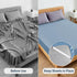 Sopito 4pcs Adjustable Elastic Bed Sheet Fasteners, Heavy Duty Grippers for Mattresses, White