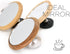 Espresso Lens Reflective Mirror Flow Rate Observation Tool, Wooden Base Magnetic Cafe Machine Accessory for Home Barista