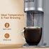 6 12 oz. Horavie Small Single Serve Coffee Maker, Fast Brew One Cup Coffee Machine for K Cup and Grounds, to Brew