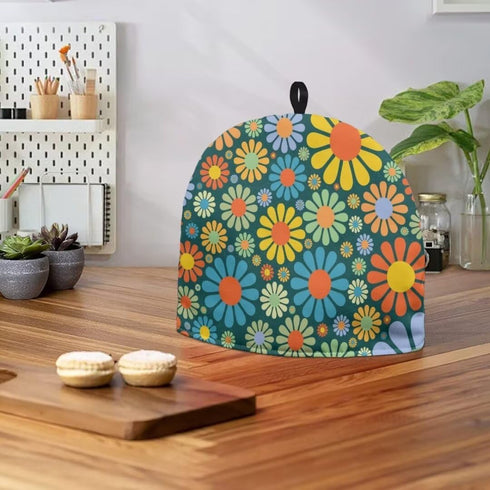 Brown Mandala Teapot Cozy, Insulated Kettle Cover for Keeping Warm, Ethnic Style Decorative Tea Pots Cozy