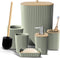 Clara Clark Bathroom Set - Sage Green Bathroom Accessories Set, 6PC Bathroom