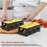 Cheese Raclette Set, Portable Candlelight Raclette Pan, Foldable Non-Stick Baking Tray for Home Kitchen