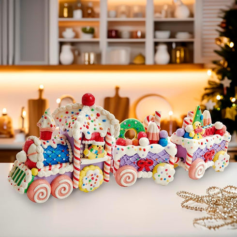 14.4-Inch Set Kurt Adler Claydough Train