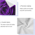 Set 3-Piece Set Blueangle Bathroom Decorative Towel with Purple Rose Pattern, with Bath Towel, Hand Towel & Washcloth