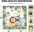 Yilinata 84 84 Jungle Safari Window Curtains for Kids Boys Girls Watercolor Cartoon Forest Animals Baby Living Room