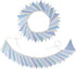 32Ft Cotton Bunting Banner, Blue White Plaid Dot Fabric Triangle Flags for Birthday Wedding Baby Shower Engagement Tea