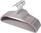 ELONG HOME Plastic Hangers for Clothes, Non Slip Durable Clothing Hangers, 15.7 Inches Gray, 20 Pack for Adults