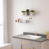24 Inches 2 Pack (24 Inch) Sezanrpt Clear Floating Shelves for Wall, Acrylic Long Wall Shelf, Wall Mounted Shelves